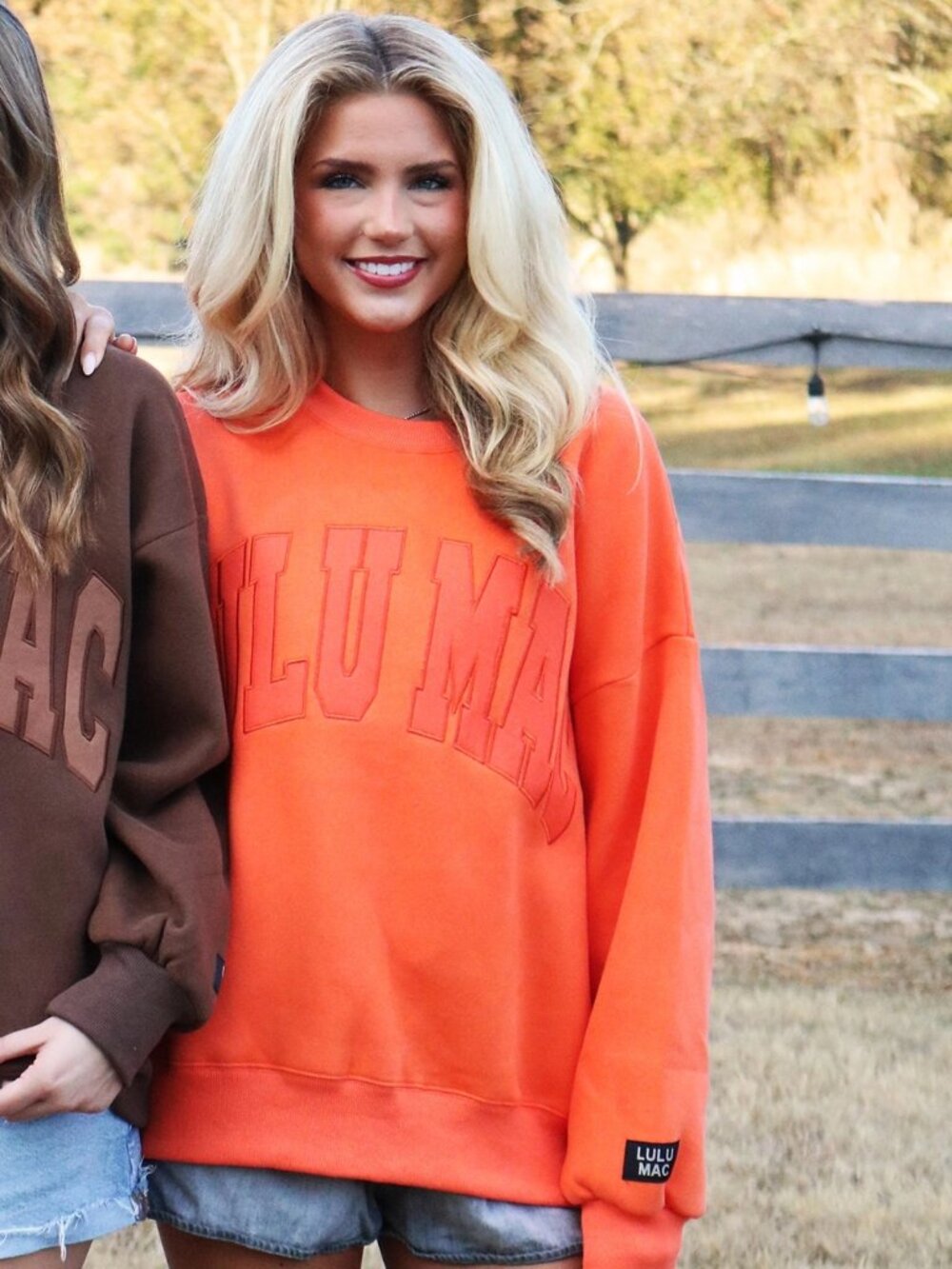 Orange Lulu Mac Sweatshirt